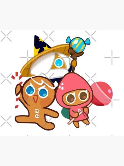 Gingerbrave And Strawberry Cookie Cookie Run Kingdom Tapestry Official Cookie Run Kingdom Merch