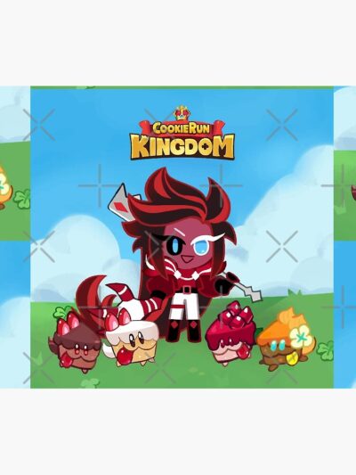 Cookie Run Kingdom Red Velvet With Powers Tapestry Official Cookie Run Kingdom Merch