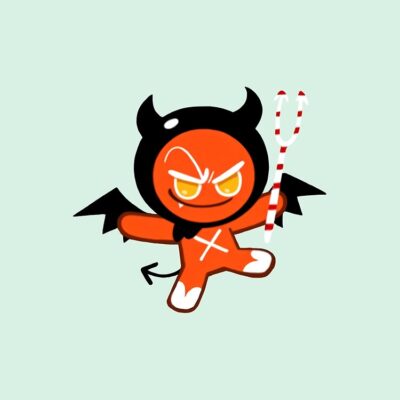 Devil Cookie! Cookie Run Kingdom  Premium Tote Bag Official Cookie Run Kingdom Merch