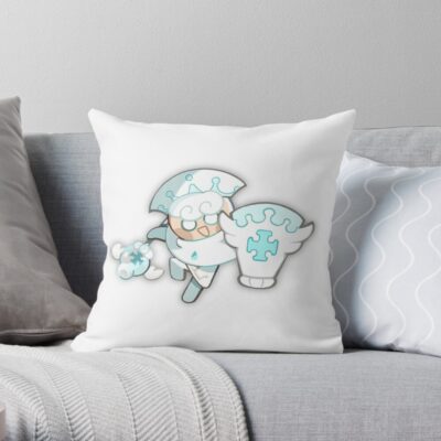 Milk Cookie! Cookie Run Kingdom Throw Pillow Official Cookie Run Kingdom Merch