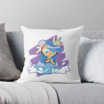 Sea Fairy Cookie ! Cookie Run Kingdom Throw Pillow Official Cookie Run Kingdom Merch